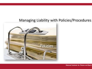 Fee-based/Free services#3 How do you manage liability?