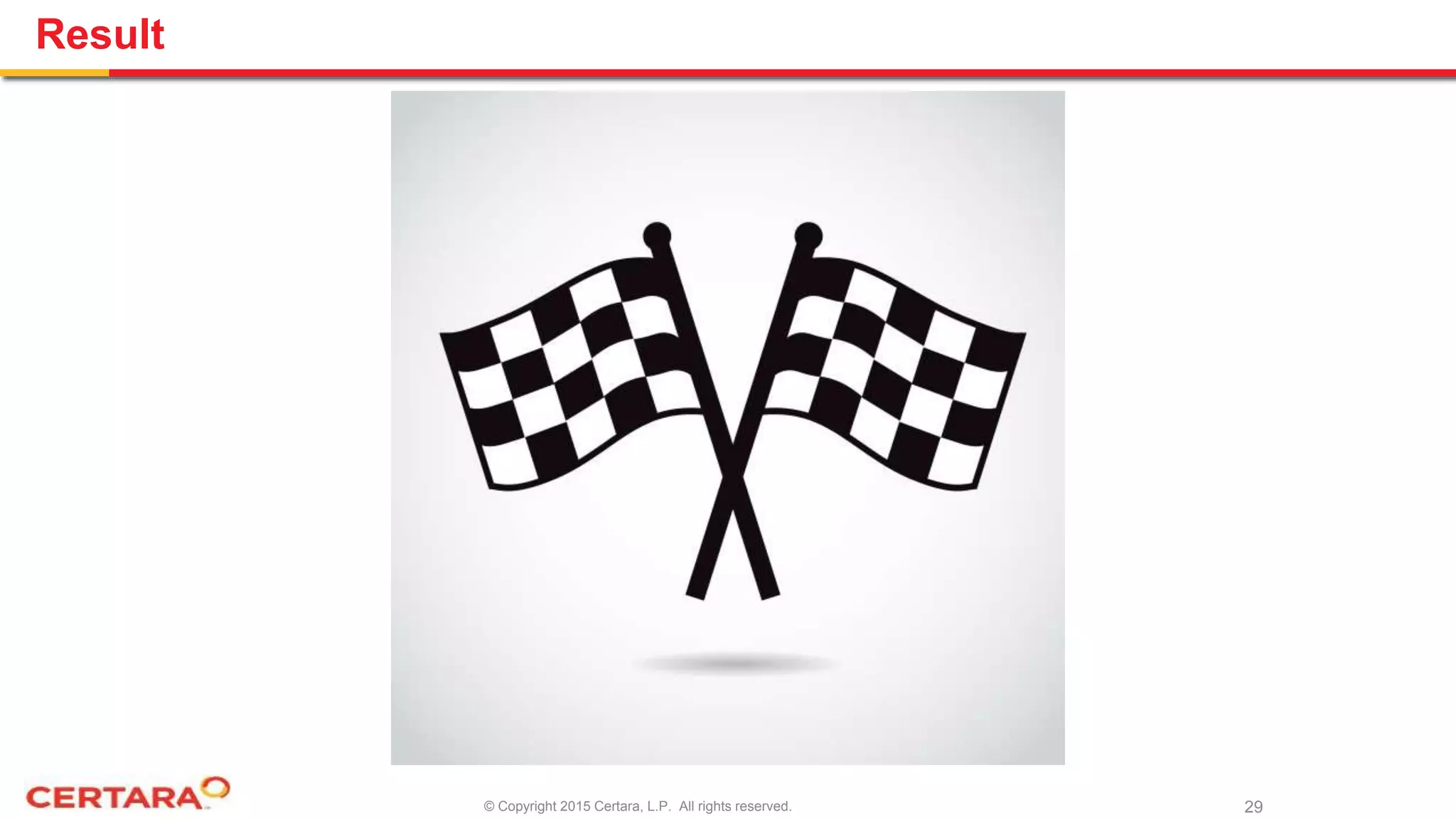 © Copyright 2015 Certara, L.P. All rights reserved.
Result
29
 