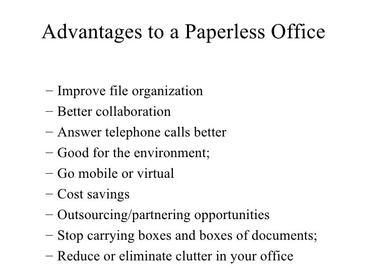 Considerations For Maintaining A Paperless Office