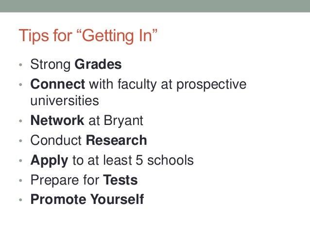 considering grad school