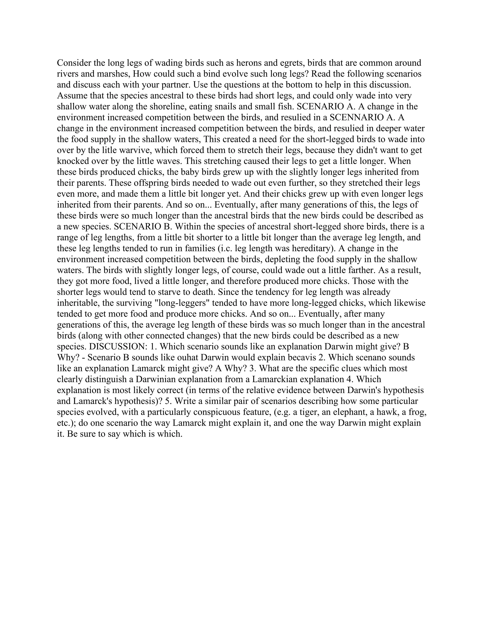 Consider the long legs of wading birds such as herons and egrets- bird.pdf