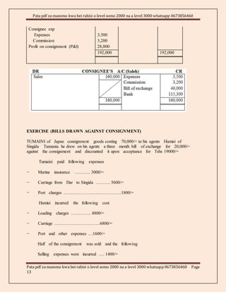 Consignment Payout Statement Consignment account | DOCX