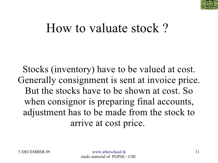 how to valuate a stock