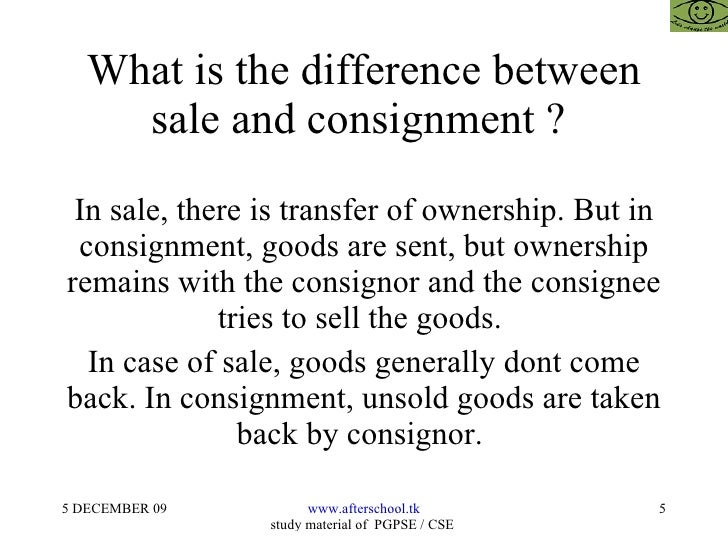 Consignment and joint venture accounting aspects