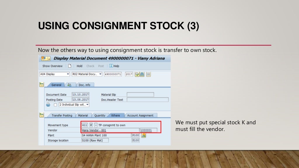 Consignment Process