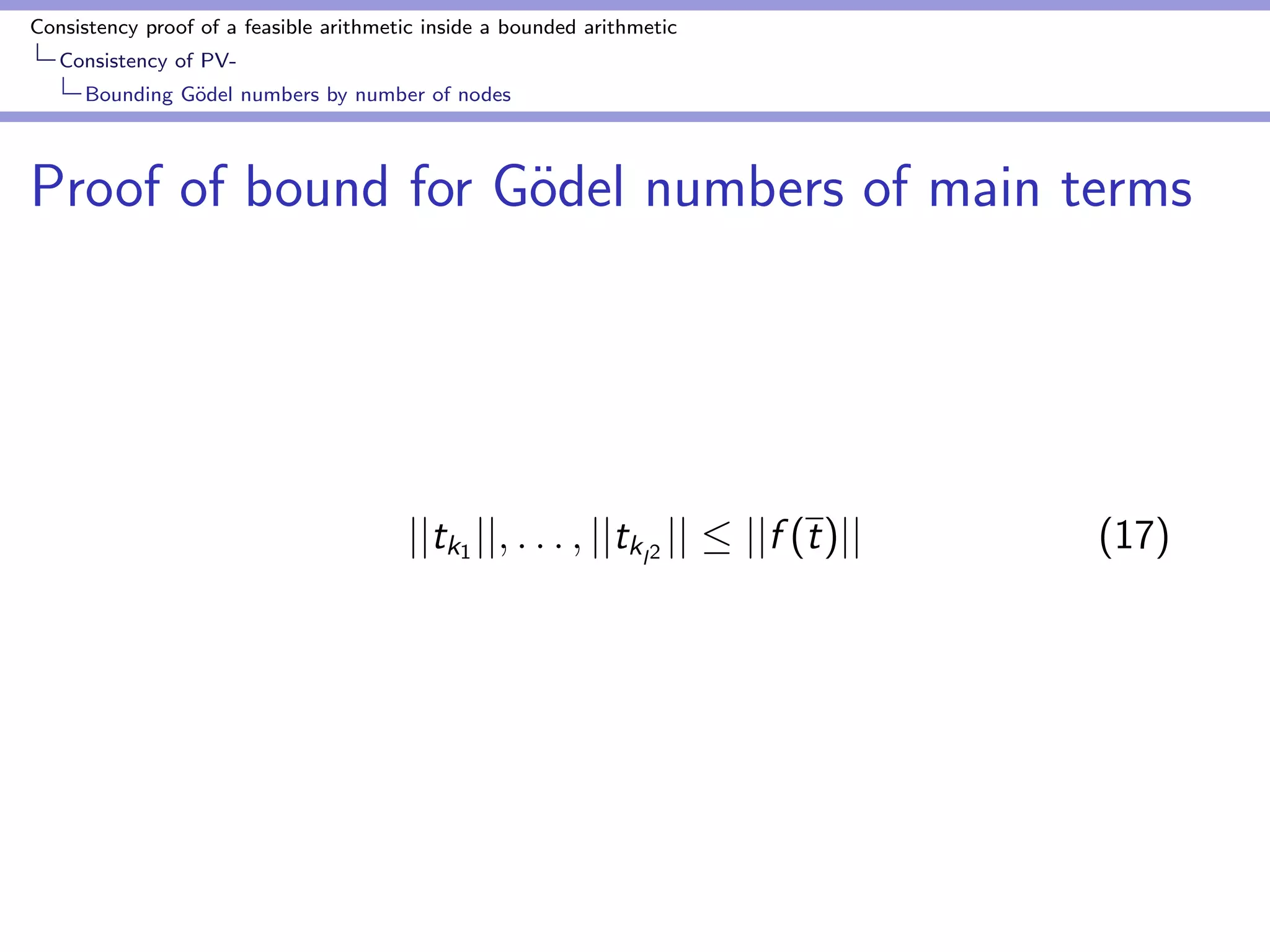 Consistency proof of a feasible arithmetic inside a bounded arithmetic 
Consistency of PV-Big- 
step semantics 
Inference rules for ht; i # v 
De 