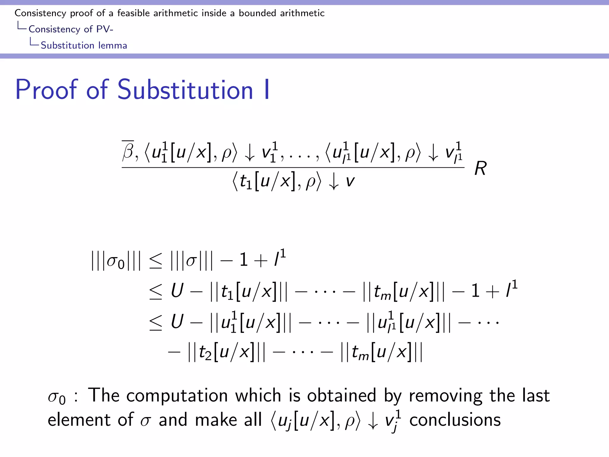 ning axioms 
Backward lemma 
Lemma (S1 
2 ) 
If f has a de 