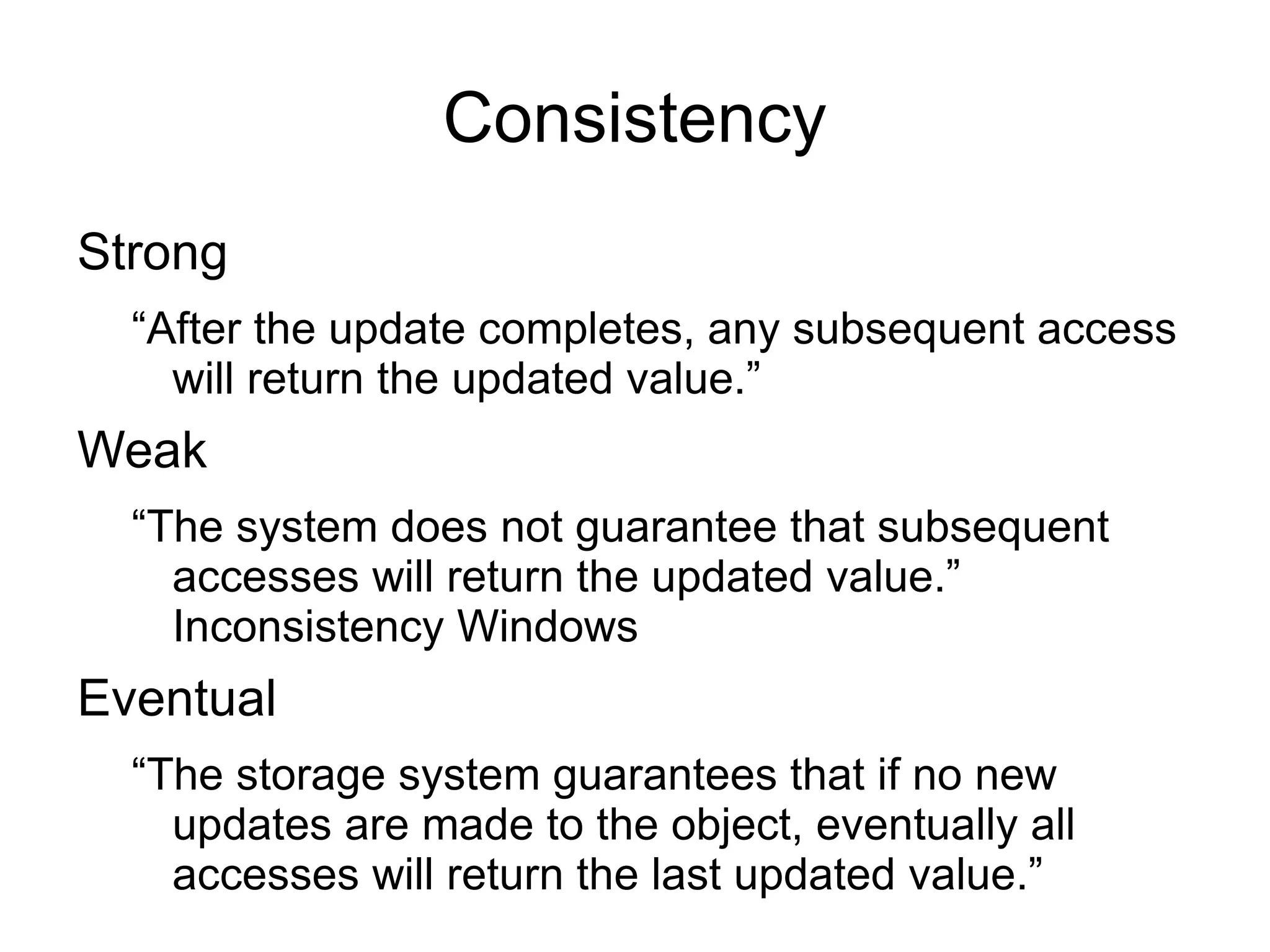 Consistency in Distributed Systems | ODP