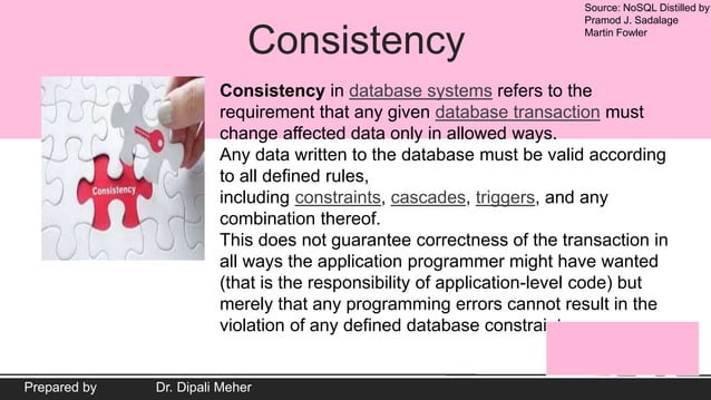 Consistency in NoSQL | PPTX