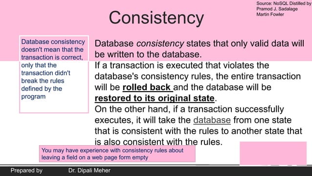 Consistency in NoSQL | PPTX