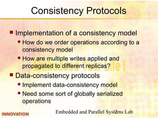 Consistency protocols | PPT