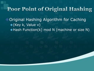 Consistent hashing | PPTX