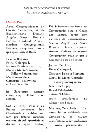 Consistório ordinário público (livreto) | PDF