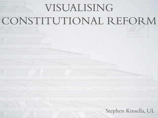 VISUALISING
CONSTITUTIONAL REFORM




              Stephen Kinsella, UL
 