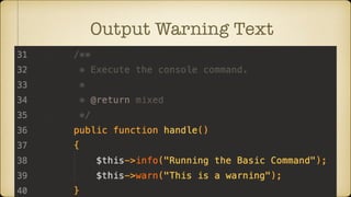 Output Warning Text
 