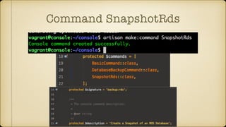 Command SnapshotRds
 