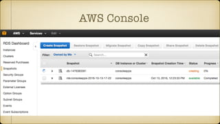 AWS Console
 