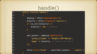 handle()
 