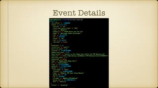 Event Details
 