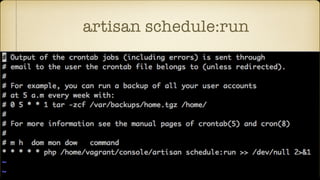 artisan schedule:run
 