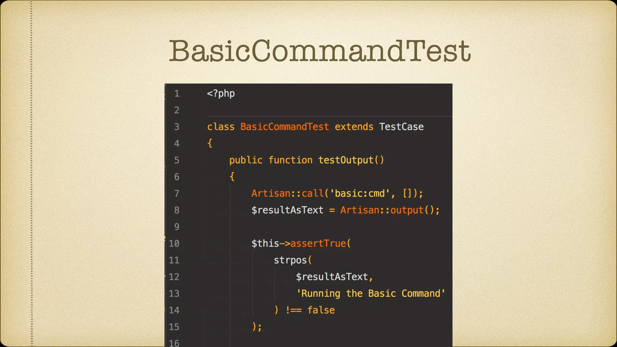 BasicCommandTest
 