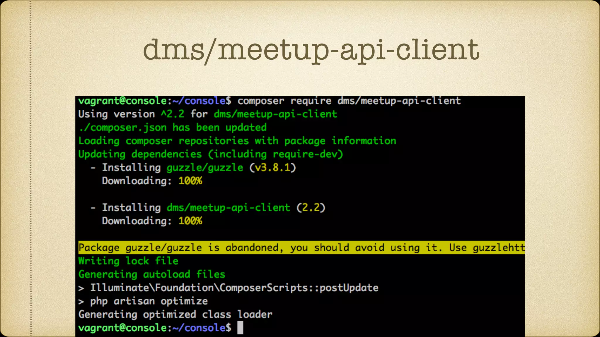 dms/meetup-api-client
 
