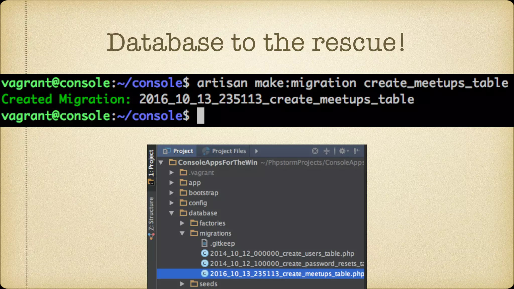 Database to the rescue!
 