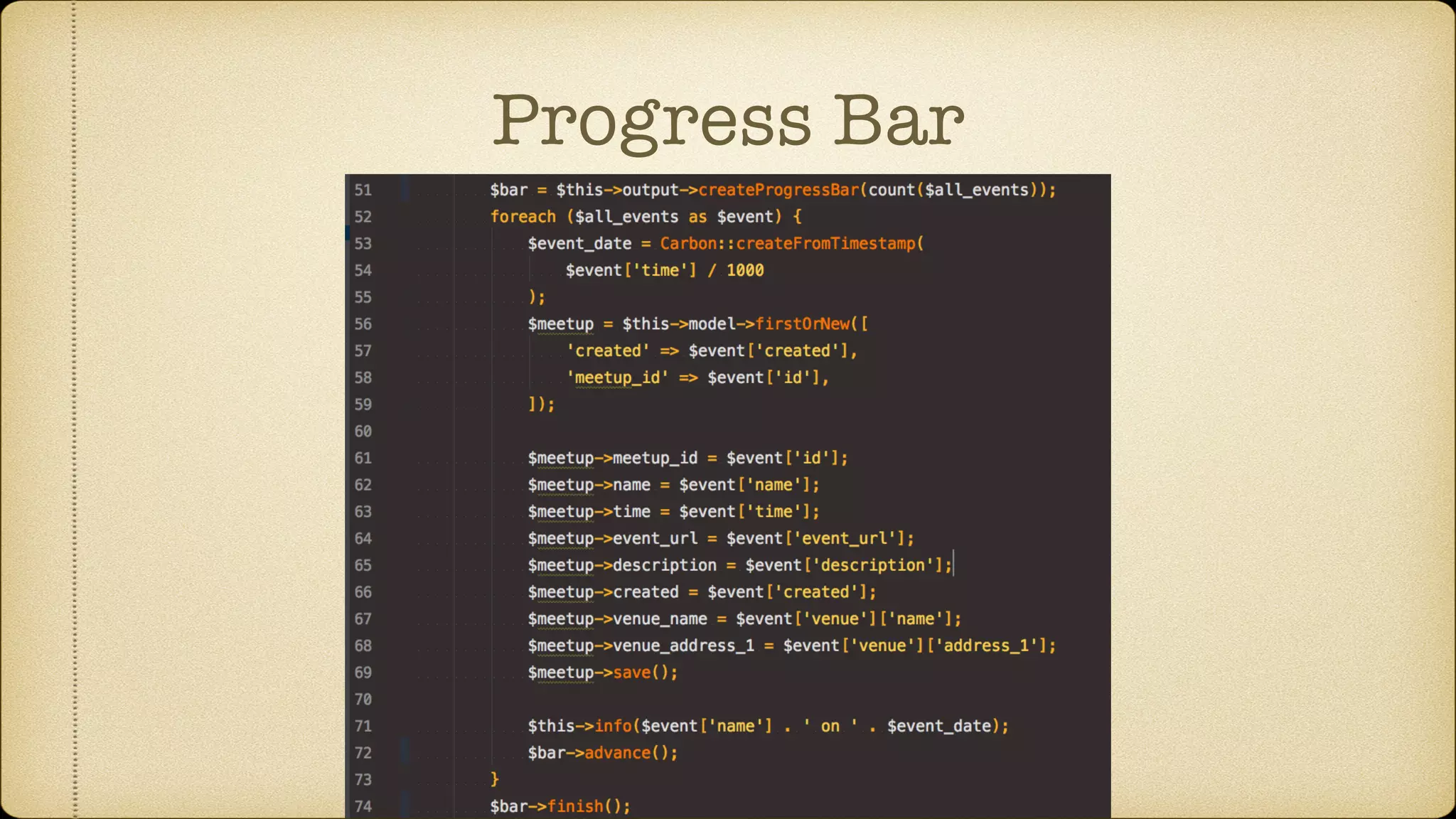 Progress Bar
 