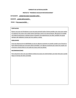 Consolidado autoevaluación 1