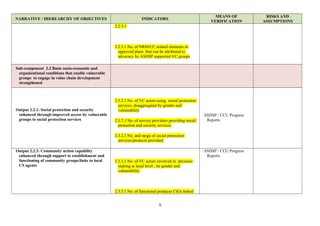 consolidated logframe analysis | DOC