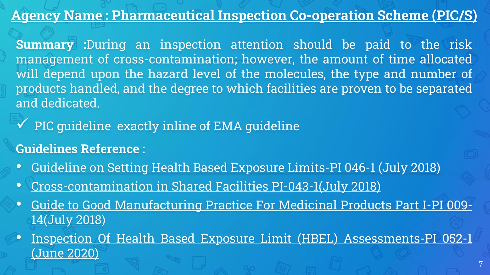 List of cleaning validation guideline PPT