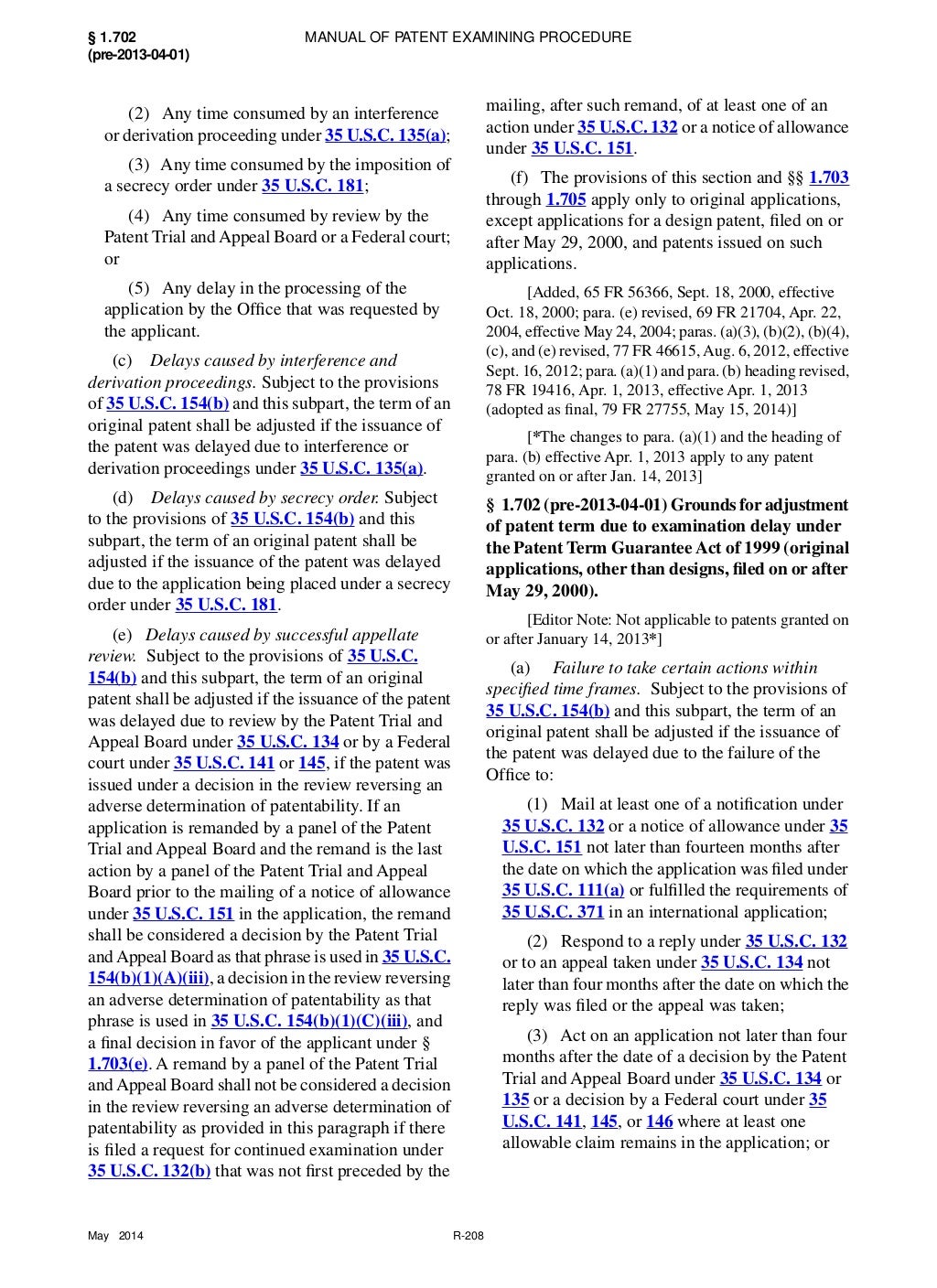 Consolidated Patent Rules Manual of Patent Examining Procedure Title