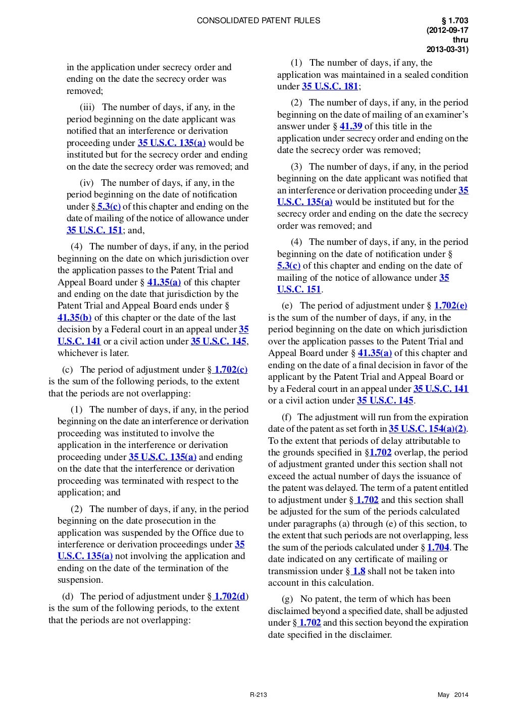 Consolidated Patent Rules Manual of Patent Examining Procedure Title