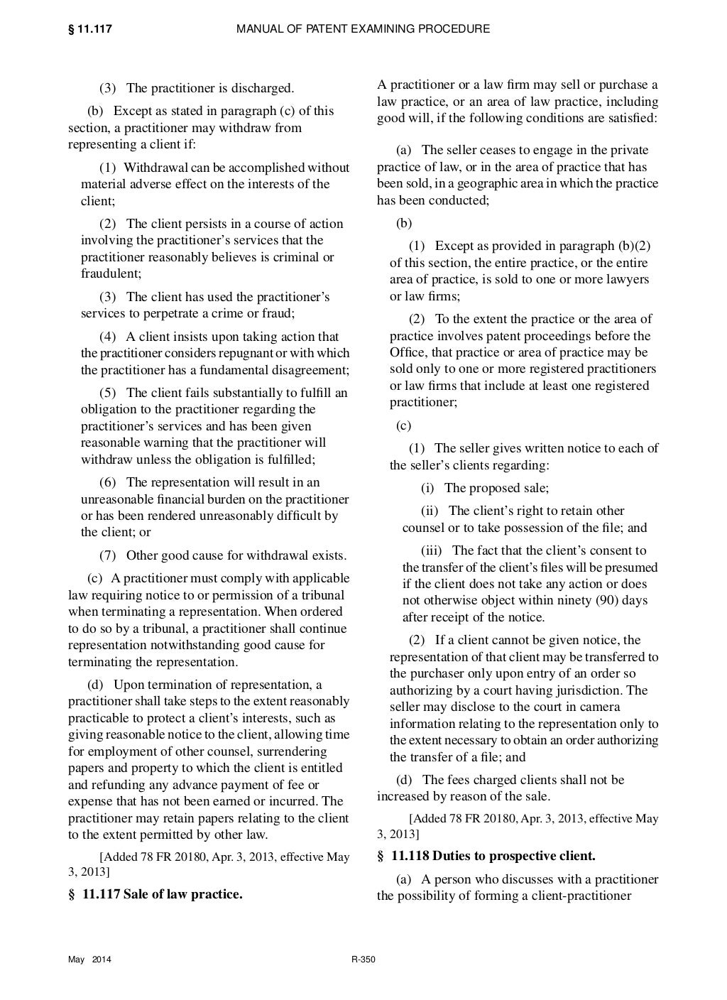 Consolidated Patent Rules Manual of Patent Examining Procedure Title