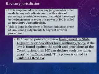 Revisory jurisdiction
Judicialreview
 