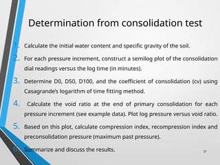 Consolidation of Soil in geotechnical engineering | PPTX