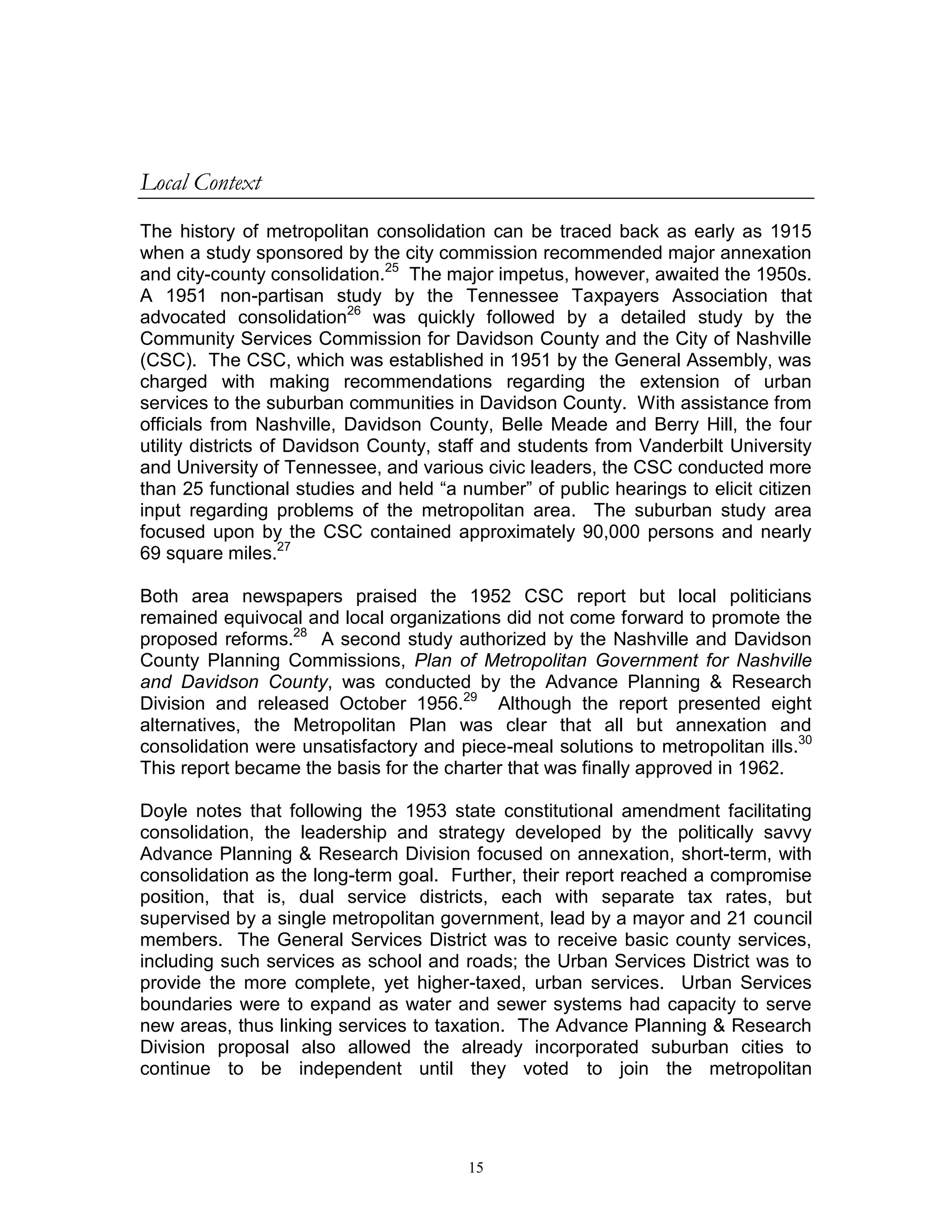 Consolidation study 1