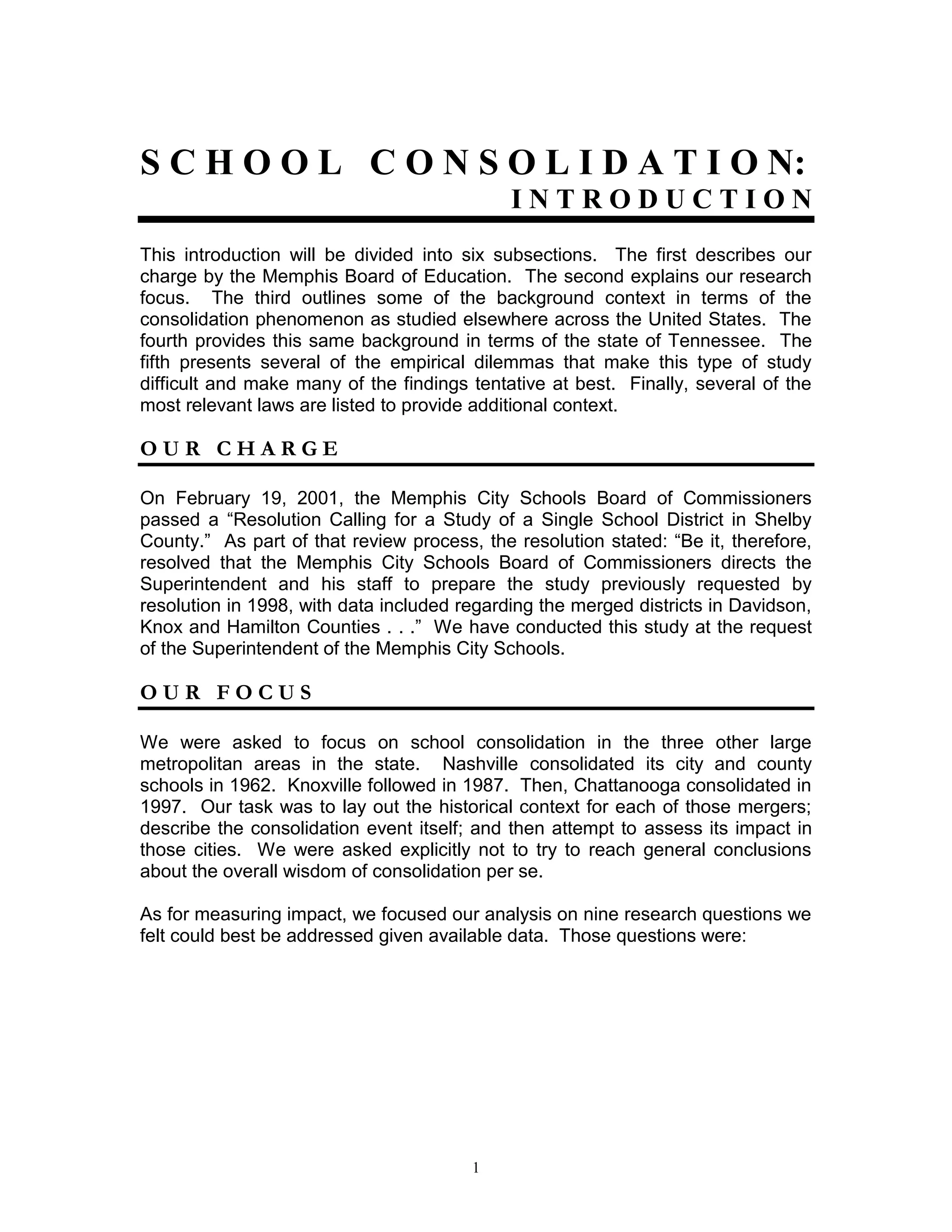 Consolidation study 1