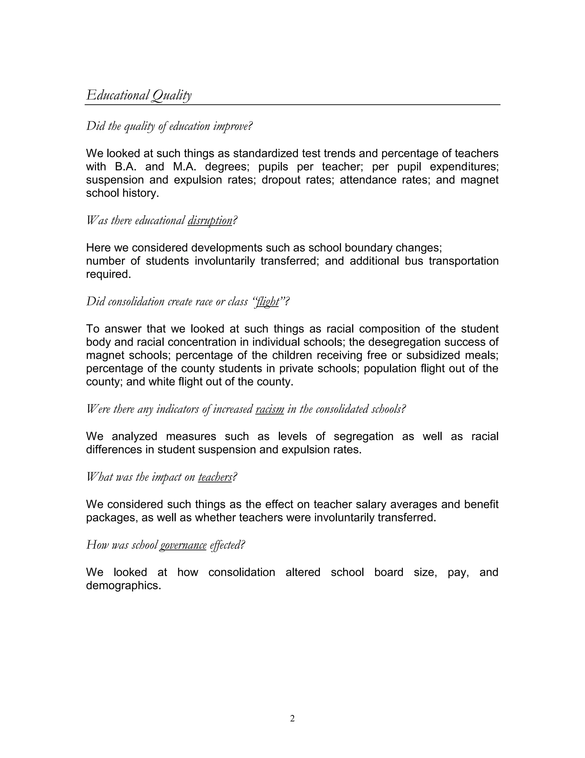 Consolidation study 1