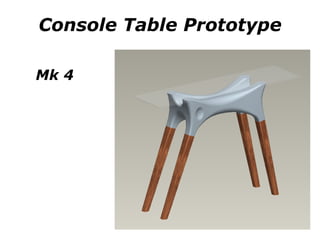 Console Table Prototype Mk 4 