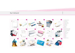 Sur-mesure


        1    2    3    4    5    6    1. En-têtes de lettres
                                      2. Enveloppes
                                      3. Cartes de visite
                                      4. Cartes de voeux
                                      5. Calendriers
                                      6. Sous-mains
                                      7. Agendas
                                      8. Factures
                                      9. Documents en continu
        7    8    9    10   11   12   10. Liasses autocopiantes
                                      11. Doc. administratifs
                                      12. Classeurs
                                      13. Fardes à rabat
                                      14. Brochures
                                      15. Blocs
                                      16. Posters
                                      17. Post-it
                                      18. Tapis de souris
        13   14   15   16   17   18
 