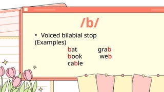 Bilabials Examples CONSONANT-SOUNDS-Examples structure in english.pptx