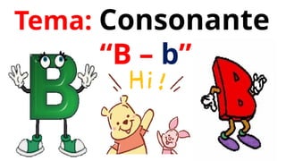 APRENDEMOS CON ALEGRÍA LA CONSONANTE O FONEMA B | PPTX