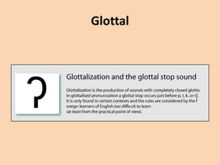 Glottal

 