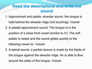Consonant sounds | PPT