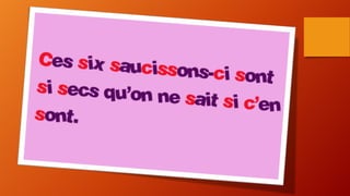 Consonnes constrictives Exposé | 23 Septembre 2013 |