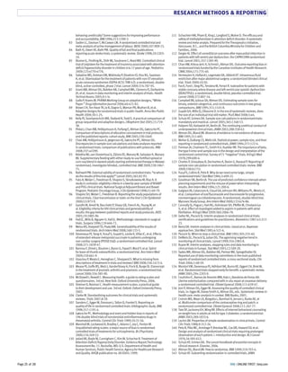 RESEARCH METHODS  REPORTING 
111 Schachter HM, Pham B, King J, Langford S, Moher D. The efficacy and 
safety of methylphenidate in attention deficit disorder: A systematic 
review and meta-analyis. Prepared for the Therapeutics Initiative, 
Vancouver, B.C., and the British Columbia Ministry for Children and 
Families, GZZZ. 
112 Dargie HJ. Effect of carvedilol on outcome after myocardial infarction in 
patients with left-ventricular dysfunction: the CAPRICORN randomised 
trial. Lancet GZZ!;I@Q:!IV@-YZ. 
113 Chan AW, Krleza-Jeric K, Schmid I, Altman DG. Outcome reporting bias in 
randomized trials funded by the Canadian Institutes of Health Research. 
CMAJ GZZ?;!Q!:QI@-?Z. 
114 Vermeulen H, Hofland J, Legemate DA, Ubbink DT. Intravenous fluid 
restriction after major abdominal surgery: a randomized blinded clinical 
trial. Trials GZZY;!Z:@Z. 
115 Fox K, Ford I, Steg PG, Tendera M, Ferrari R. Ivabradine for patients with 
stable coronary artery disease and left-ventricular systolic dysfunction 
(BEAUTIFUL): a randomised, double-blind, placebo-controlled trial. 
Lancet GZZV;IQG:VZQ-!A. 
116 Campbell MJ, Julious SA, Altman DG. Estimating sample sizes for 
binary, ordered categorical, and continuous outcomes in two group 
comparisons. BMJ !YY@;I!!:!!?@-V. 
117 Guyatt GH, Mills EJ, Elbourne D. In the era of systematic reviews, does 
the size of an individual trial still matter. PLoS Med GZZV;@:e?. 
118 Schulz KF, Grimes DA. Sample size calculations in randomised trials: 
mandatory and mystical. Lancet GZZ@;IA@:!I?V-@I. 
119 Halpern SD, Karlawish JH, Berlin JA. The continuing unethical conduct of 
underpowered clinical trials. JAMA GZZG;GVV:I@V-AG. 
120 Altman DG, Bland JM. Absence of evidence is not evidence of absence. 
BMJ !YY@;I!!:?V@. 
121 Moher D, Dulberg CS, Wells GA. Statistical power, sample size, and their 
reporting in randomized controlled trials. JAMA !YY?;GQG:!GG-?. 
122 Freiman JA, Chalmers TC, Smith H Jr, Kuebler RR. The importance of beta, 
the type II error and sample size in the design and interpretation of the 
randomized control trial. Survey of Q! “negative” trials. N Engl J Med 
!YQV;GYY:AYZ-?. 
123 Charles P, Giraudeau B, Dechartres A, Baron G, Ravaud P. Reporting of 
sample size calculation in randomised controlled trials: review. BMJ 
GZZY;IIV:b!QIG. 
124 Yusuf S, Collins R, Peto R. Why do we need some large, simple 
randomized trials? Stat Med !YV?;I:?ZY-GG. 
125 Goodman SN, Berlin JA. The use of predicted confidence intervals when 
planning experiments and the misuse of power when interpreting 
results. Ann Intern Med !YY?;!G!:GZZ-A. 
126 Galgiani JN, Catanzaro A, Cloud GA, Johnson RH, Williams PL, Mirels LF, 
et al. Comparison of oral fluconazole and itraconazole for progressive, 
nonmeningeal coccidioidomycosis. A randomized, double-blind trial. 
Mycoses Study Group. Ann Intern Med GZZZ;!II:AQA-VA. 
127 Connolly SJ, Pogue J, Hart RG, Hohnloser SH, Pfeffer M, Chrolavicius 
S, et al. Effect of clopidogrel added to aspirin in patients with atrial 
fibrillation. N Engl J Med GZZY;IAZ:GZAA-QV. 
128 Geller NL, Pocock SJ. Interim analyses in randomized clinical trials: 
ramifications and guidelines for practitioners. Biometrics !YVQ;?I:G!I- 
GI. 
129 Berry DA. Interim analyses in clinical trials: classical vs. Bayesian 
approaches. Stat Med !YV@;?:@G!-A. 
130 Pocock SJ. When to stop a clinical trial. BMJ !YYG;IZ@:GI@-?Z. 
131 DeMets DL, Pocock SJ, Julian DG. The agonising negative trend in 
monitoring of clinical trials. Lancet !YYY;I@?:!YVI-V. 
132 Buyse M. Interim analyses, stopping rules and data monitoring in 
clinical trials in Europe. Stat Med !YYI;!G:@ZY-GZ. 
133 Sydes MR, Altman DG, Babiker AB, Parmar MK, Spiegelhalter DJ. 
Reported use of data monitoring committees in the main published 
reports of randomized controlled trials: a cross-sectional study. Clin 
Trials GZZ?;!:?V-@Y. 
134 Montori VM, Devereaux PJ, Adhikari NK, Burns KE, Eggert CH, Briel M, 
et al. Randomized trials stopped early for benefit: a systematic review. 
JAMA GZZ@;GY?:GGZI-Y. 
135 Coutinho IC, Ramos de Amorim MM, Katz L, Bandeira de Ferraz AA. 
Uterine exteriorization compared with in situ repair at cesarean delivery: 
a randomized controlled trial. Obstet Gynecol GZZV;!!!:AIY-?Q. 
136 Jüni P, Altman DG, Egger M. Assessing the quality of controlled clinical 
trials. In: Egger M, Davey Smith G, Altman DG, eds. Systematic reviews in 
health care: meta-analysis in context. BMJ Books, GZZ!. 
137 Creinin MD, Meyn LA, Borgatta L, Barnhart K, Jensen J, Burke AE, et 
al. Multicenter comparison of the contraceptive ring and patch: a 
randomized controlled trial. Obstet Gynecol GZZV;!!!:GAQ-QQ. 
138 Tate DF, Jackvony EH, Wing RR. Effects of internet behavioral counseling 
on weight loss in adults at risk for type G diabetes: a randomized trial. 
JAMA GZZI;GVY:!VII-A. 
139 Lachin JM. Properties of simple randomization in clinical trials. Control 
Clin Trials !YVV;Y:I!G-GA. 
140 Peto R, Pike MC, Armitage P, Breslow NE, Cox DR, Howard SV, et al. 
Design and analysis of randomized clinical trials requiring prolonged 
observation of each patient. I. Introduction and design. Br J Cancer 
!YQA;I?:@V@-A!G. 
141 Schulz KF, Grimes DA. The Lancet handbook of essential concepts in 
clinical research. Elsevier, GZZA. 
142 Altman DG, Bland JM. How to randomise. BMJ !YYY;I!Y:QZI-?. 
143 Schulz KF. Subverting randomization in controlled trials. JAMA 
behaving unethically? Some suggestions for improving performance 
and accountability. BMJ !YYA;I!I:!IYZ-I. 
83 Sadler LC, Davison T, McCowan LM. A randomised controlled trial and 
meta-analysis of active management of labour. BJOG GZZZ;!ZQ:YZY-!@. 
84 Bath FJ, Owen VE, Bath PM. Quality of full and final publications 
reporting acute stroke trials: a systematic review. Stroke !YYV;GY:GGZI- 
!Z. 
85 Blumer JL, Findling RL, Shih WJ, Soubrane C, Reed MD. Controlled clinical 
trial of zolpidem for the treatment of insomnia associated with attention-deficit/ 
hyperactivity disorder in children A to !Q years of age. Pediatrics 
GZZY;!GI:eQQZ-eQQA. 
86 Sabatine MS, Antman EM, Widimsky P, Ebrahim IO, Kiss RG, Saaiman 
A, et al. Otamixaban for the treatment of patients with non-ST-elevation 
acute coronary syndromes (SEPIA-ACS! TIMI ?G): a randomised, double-blind, 
active-controlled, phase G trial. Lancet GZZY;IQ?:QVQ-Y@. 
87 Grant AM, Altman DG, Babiker AB, Campbell MK, Clemens FJ, Darbyshire 
JH, et al. Issues in data monitoring and interim analysis of trials. Health 
Technol Assess GZZ@;Y:!-iv. 
88 Gallo P, Krams M. PhRMA Working Group on adaptive designs, “White 
Paper.” Drug Information Journal GZZA;?Z:?G!-VG. 
89 Brown CH, Ten Have TR, Jo B, Dagne G, Wyman PA, Muthen B, et al. 
Adaptive designs for randomized trials in public health. Annu Rev Public 
Health GZZY;IZ:!-G@. 
90 Kelly PJ, Sooriyarachchi MR, Stallard N, Todd S. A practical comparison of 
group-sequential and adaptive designs. J Biopharm Stat GZZ@;!@:Q!Y- 
IV. 
91 Pildal J, Chan AW, Hróbjartsson A, Forfang E, Altman DG, Gøtzsche PC. 
Comparison of descriptions of allocation concealment in trial protocols 
and the published reports: cohort study. BMJ GZZ@;IIZ:!Z?Y. 
92 Chan AW, Hróbjartsson A, Jørgensen KJ, Gøtzsche PC, Altman DG. 
Discrepancies in sample size calculations and data analyses reported 
in randomised trials: comparison of publications with protocols. BMJ 
GZZV;IIQ:aGGYY. 
93 Ndekha MJ, van Oosterhout JJ, Zijlstra EE, Manary M, Saloojee H, Manary 
MJ. Supplementary feeding with either ready-to-use fortified spread or 
corn-soy blend in wasted adults starting antiretroviral therapy in Malawi: 
randomised, investigator blinded, controlled trial. BMJ GZZY;IIV:!VAQ- 
Q@. 
94 Rothwell PM. External validity of randomised controlled trials: “to whom 
do the results of this trial apply?” Lancet GZZ@;IA@:VG-YI. 
95 Fuks A, Weijer C, Freedman B, Shapiro S, Skrutkowska M, Riaz A. A 
study in contrasts: eligibility criteria in a twenty-year sample of NSABP 
and POG clinical trials. National Surgical Adjuvant Breast and Bowel 
Program. Pediatric Oncology Group. J Clin Epidemiol !YYV;@!:AY-QY. 
96 Shapiro SH, Weijer C, Freedman B. Reporting the study populations of 
clinical trials. Clear transmission or static on the line? J Clin Epidemiol 
GZZZ;@I:YQI-Y. 
97 Gandhi M, Ameli N, Bacchetti P, Sharp GB, French AL, Young M, et 
al. Eligibility criteria for HIV clinical trials and generalizability of 
results: the gap between published reports and study protocols. AIDS 
GZZ@;!Y:!VV@-YA. 
98 Hall JC, Mills B, Nguyen H, Hall JL. Methodologic standards in surgical 
trials. Surgery !YYA;!!Y:?AA-QG. 
99 Weiss NS, Koepsell TD, Psaty BM. Generalizability of the results of 
randomized trials. Arch Intern Med GZZV;!AV:!II-@. 
100 Devereaux PJ, Yang H, Yusuf S, Guyatt G, Leslie K, Villar JC, et al. Effects 
of extended-release metoprolol succinate in patients undergoing 
non-cardiac surgery (POISE trial): a randomised controlled trial. Lancet 
GZZV;IQ!:!VIY-?Q. 
101 Rannou F, Dimet J, Boutron I, Baron G, Fayad F, Macé Y, et al. Splint 
for base-of-thumb osteoarthritis: a randomized trial. Ann Intern Med 
GZZY;!@Z:AA!-Y. 
102 Glasziou P, Meats E, Heneghan C, Shepperd S. What is missing from 
descriptions of treatment in trials and reviews? BMJ GZZV;IIA:!?QG-?. 
103 Mease PJ, Goffe BS, Metz J, VanderStoep A, Finck B, Burge DJ. Etanercept 
in the treatment of psoriatic arthritis and psoriasis: a randomised trial. 
Lancet GZZZ;I@A:IV@-YZ. 
104 McDowell I, Newell C. Measuring health: a guide to rating scales and 
questionnaires. Ird ed. New York: Oxford University Press, GZZA. 
105 Streiner D, Norman C. Health measurement scales: a practical guide 
to their development and use. Ird ed. Oxford: Oxford University Press; 
GZZI. 
106 Clarke M. Standardising outcomes for clinical trials and systematic 
reviews. Trials GZZQ;V:IY. 
107 Sanders C, Egger M, Donovan J, Tallon D, Frankel S. Reporting on 
quality of life in randomised controlled trials: bibliographic study. BMJ 
!YYV;I!Q:!!Y!-?. 
108 Gøtzsche PC. Methodology and overt and hidden bias in reports of 
!YA double-blind trials of nonsteroidal antiinflammatory drugs in 
rheumatoid arthritis. Control Clin Trials !YVY;!Z:I!-@A. 
109 Marshall M, Lockwood A, Bradley C, Adams C, Joy C, Fenton M. 
Unpublished rating scales: a major source of bias in randomised 
controlled trials of treatments for schizophrenia. Br J Psychiatry 
GZZZ;!QA:G?Y-@G. 
110 Jadad AR, Boyle M, Cunnigham C, Kim M, Schachar R. Treatment of 
Attention-Deficit/Hyperactivity Disorder. Evidence Report/Technology 
Assessment No. !!. Rockville, MD: U.S. Department of Health and 
Human Services, Public Health Service, Agency for Healthcare Research 
and Quality. AHQR publication no. ZZ-EZZ@; !YYY. 
BMJ Page 25 of 28 | ONLINE FIRST | bmj.com 
 