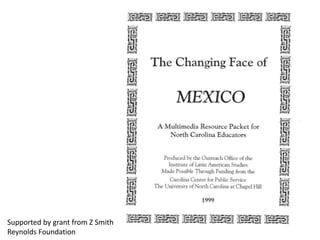 Supported by grant from Z Smith
Reynolds Foundation
 