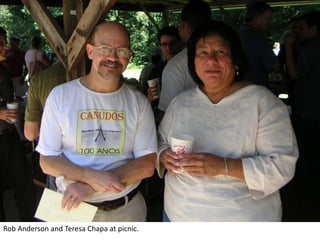 Rob Anderson and Teresa Chapa at picnic.
 