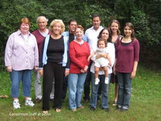 Consortium staff at picnic
 